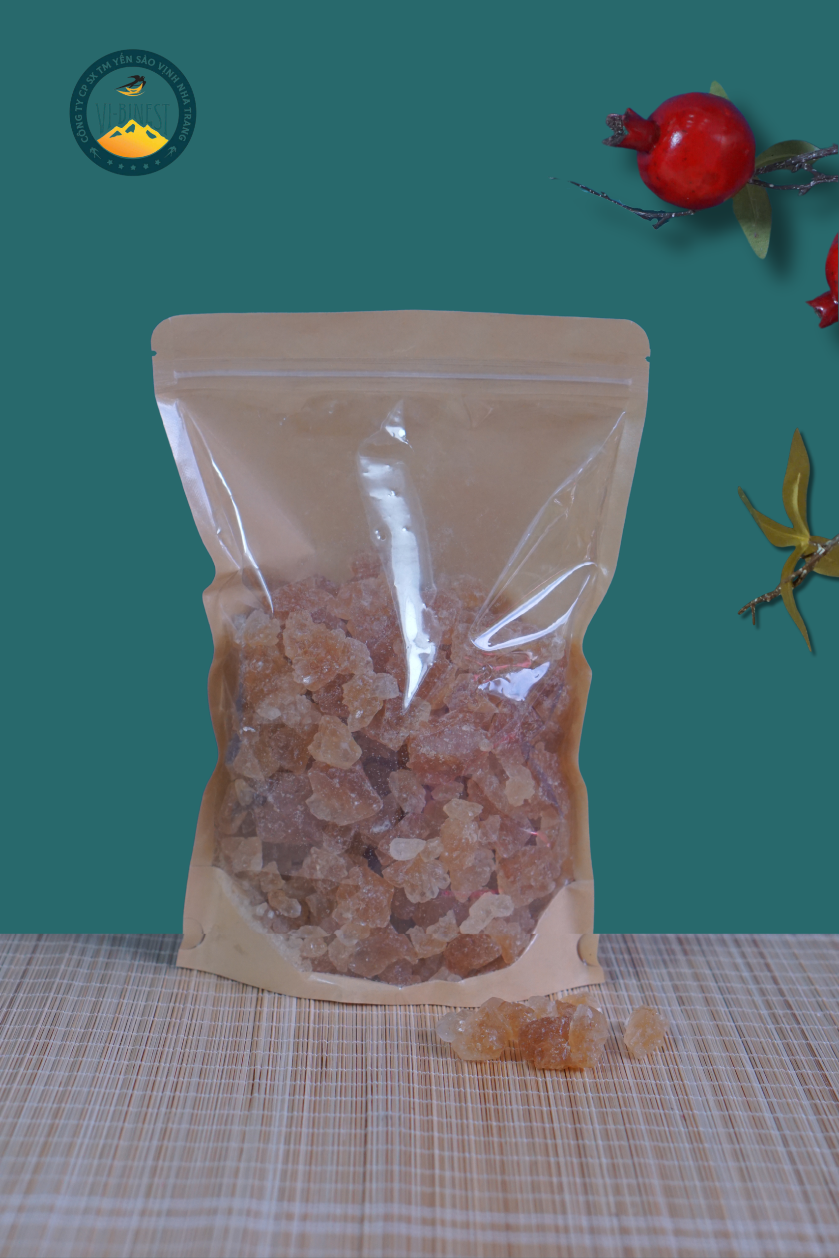 Đường Phèn Vàng Kết Tinh Tự Nhiên Làng Găng Nghệ An - 1Kg - Ảnh 3